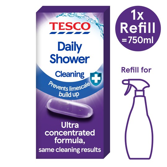 Tesco Daily Shower Cleaning Refill 9Ml Tesco Groceries