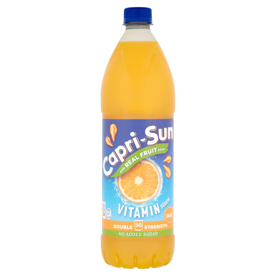 Capri-Sun Double Strength Orange Multivitamin Squash 1L