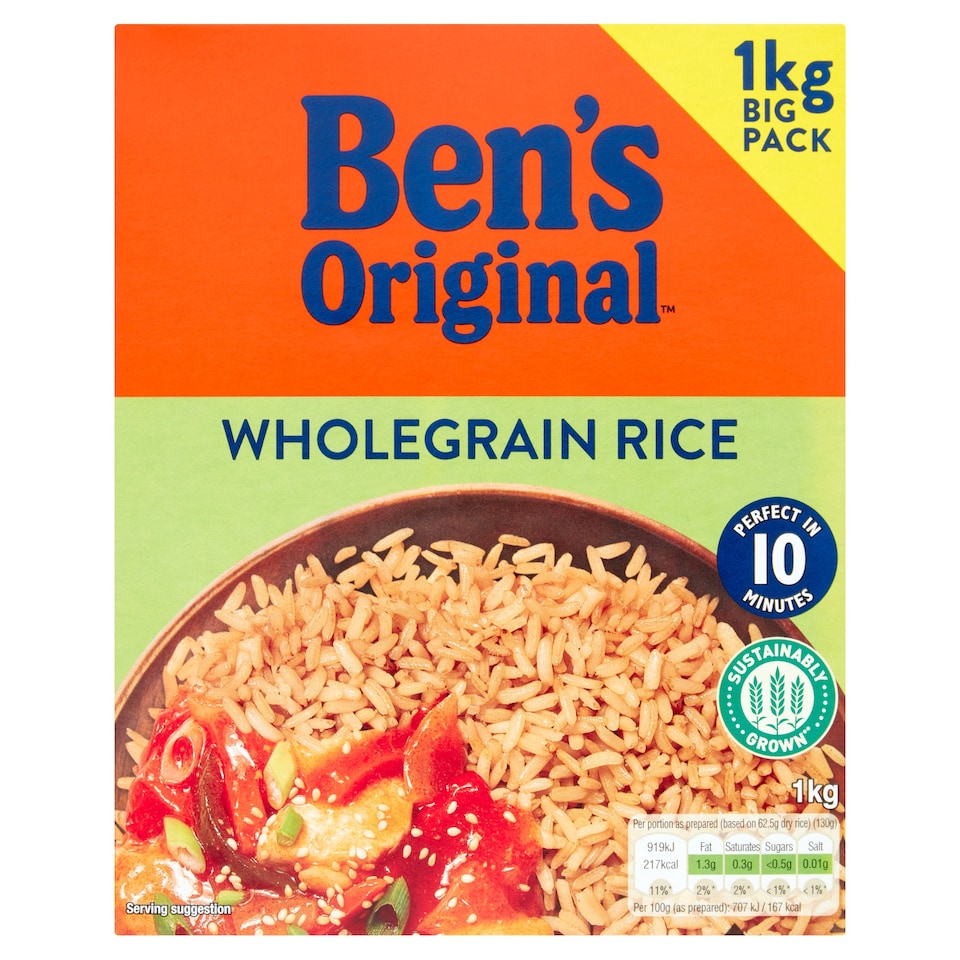 Ben's Original Wholegrain Rice 1Kg