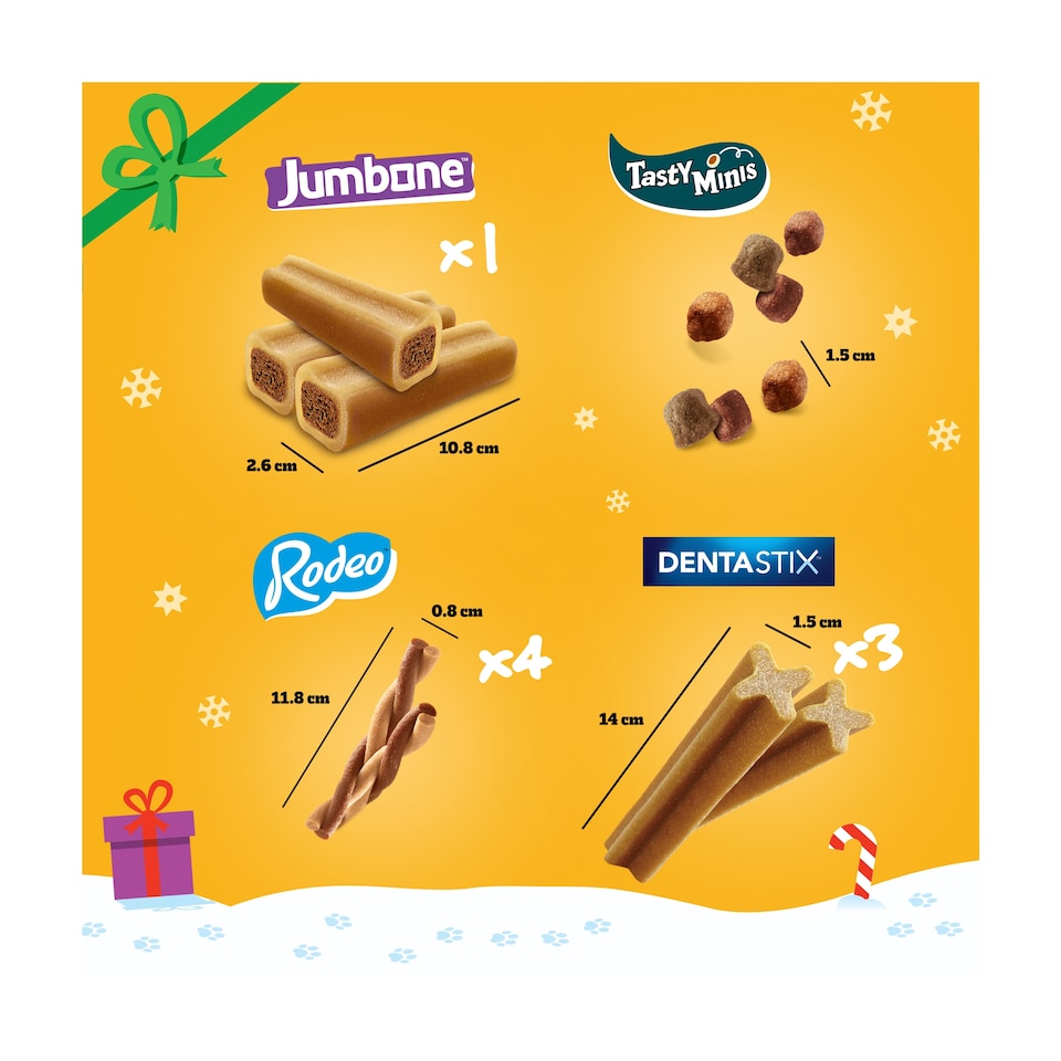 image 1 of Pedigree Christmas Stocking Dog Treats 367G