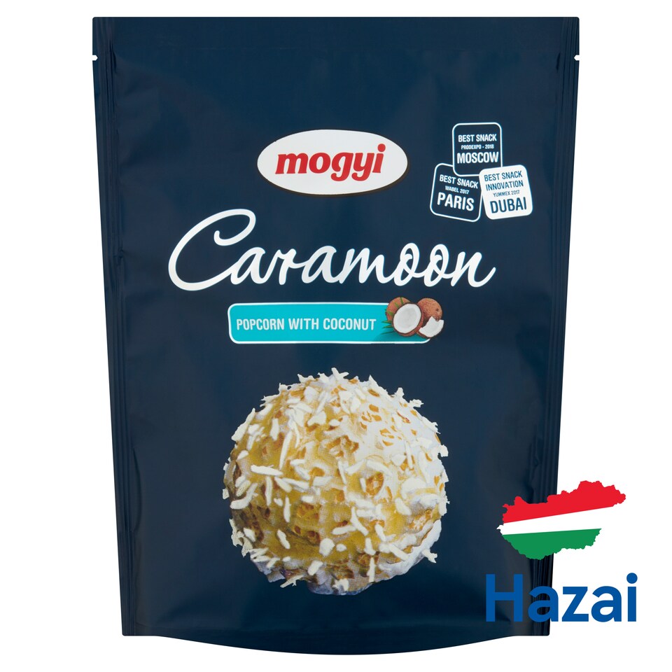 Mogyi Caramoon édes kókuszos cukormázzal bevont pattogatott kukorica 70 g