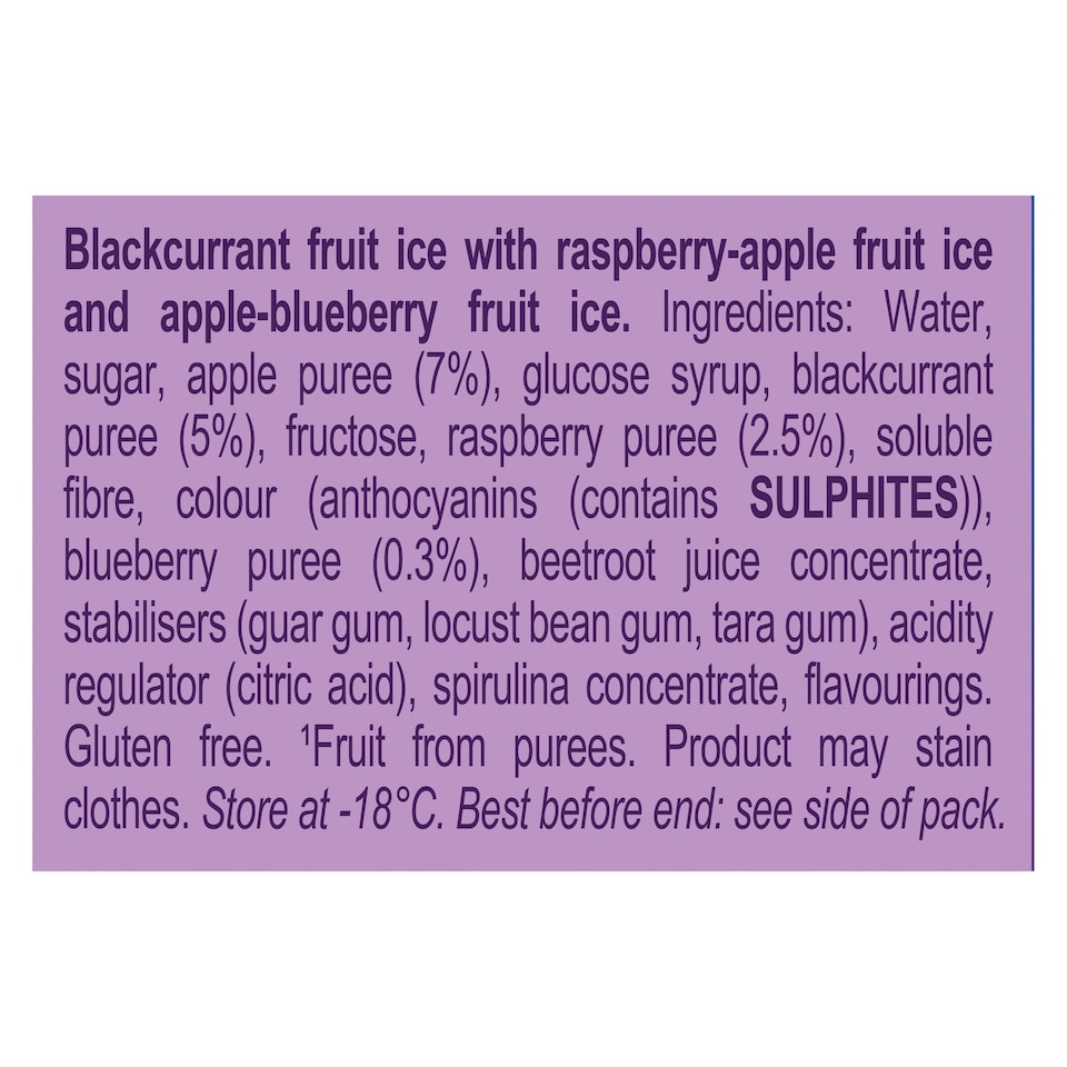 image 1 of Wall's Twister Berrylicious Ice Lollies 4x70ml