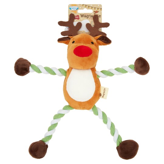 Good Boy Hug Tug Reindeer Dog Toy Tesco Groceries