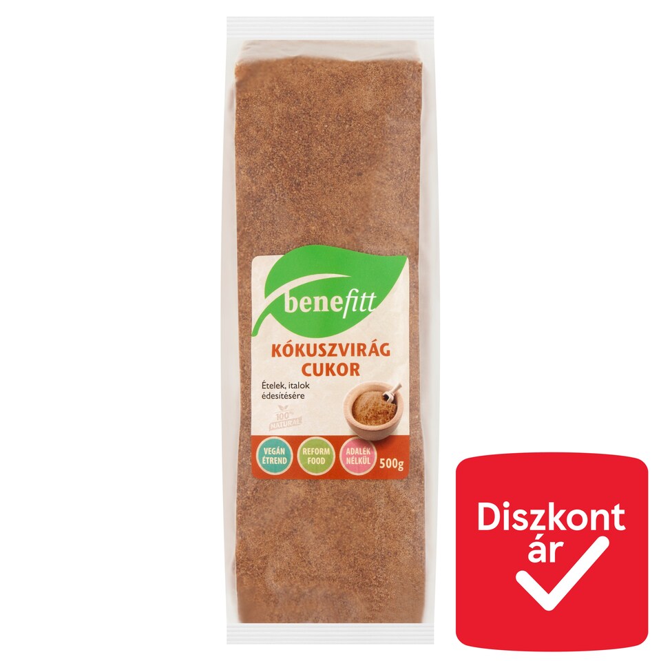 Benefitt kókuszvirág cukor 500 g