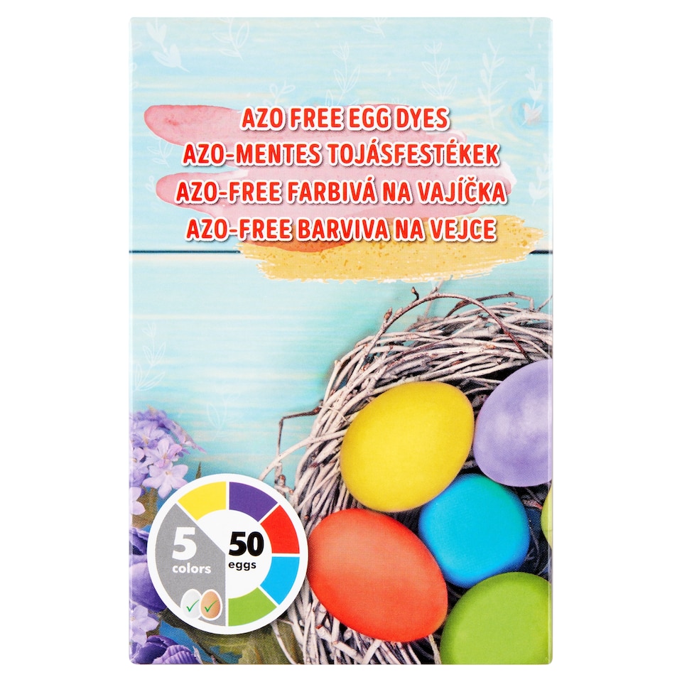 Azo Free Egg Dyes 5 pcs 20ml
