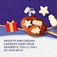 image 3 of Cadbury Dairy Milk Dessert with festive white chocolate pieces 75g