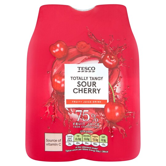 Tesco Sr Chreryappl Juice Drink Mpk 4X330ml Tesco Groceries