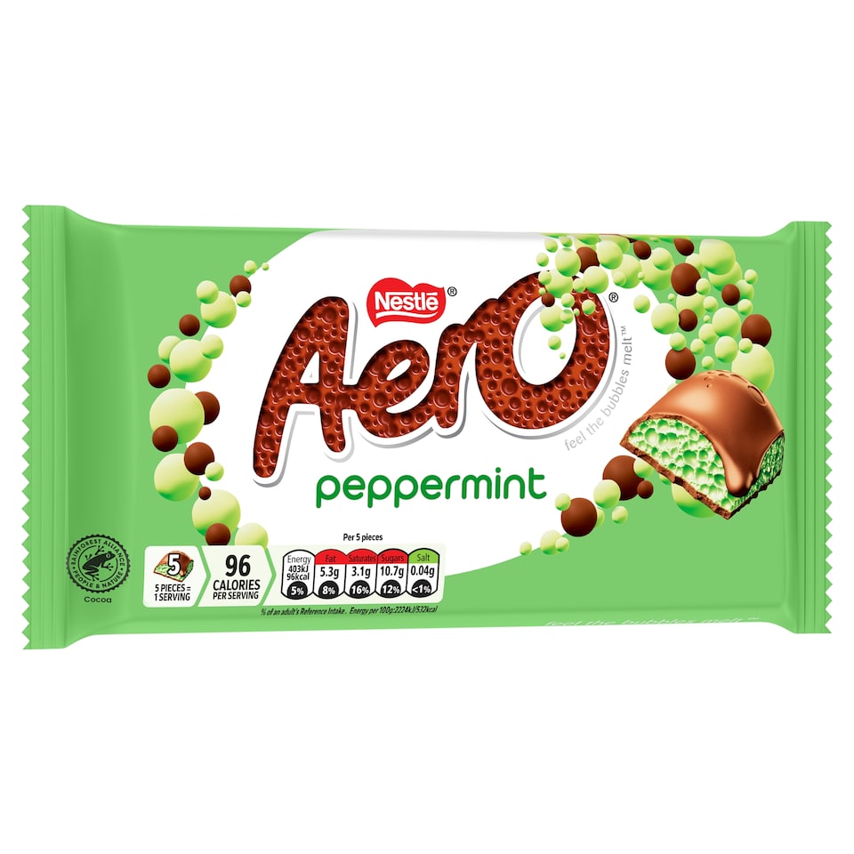 image 1 of Aero Shaero Milk Chocolate Peppermint Bar 145g