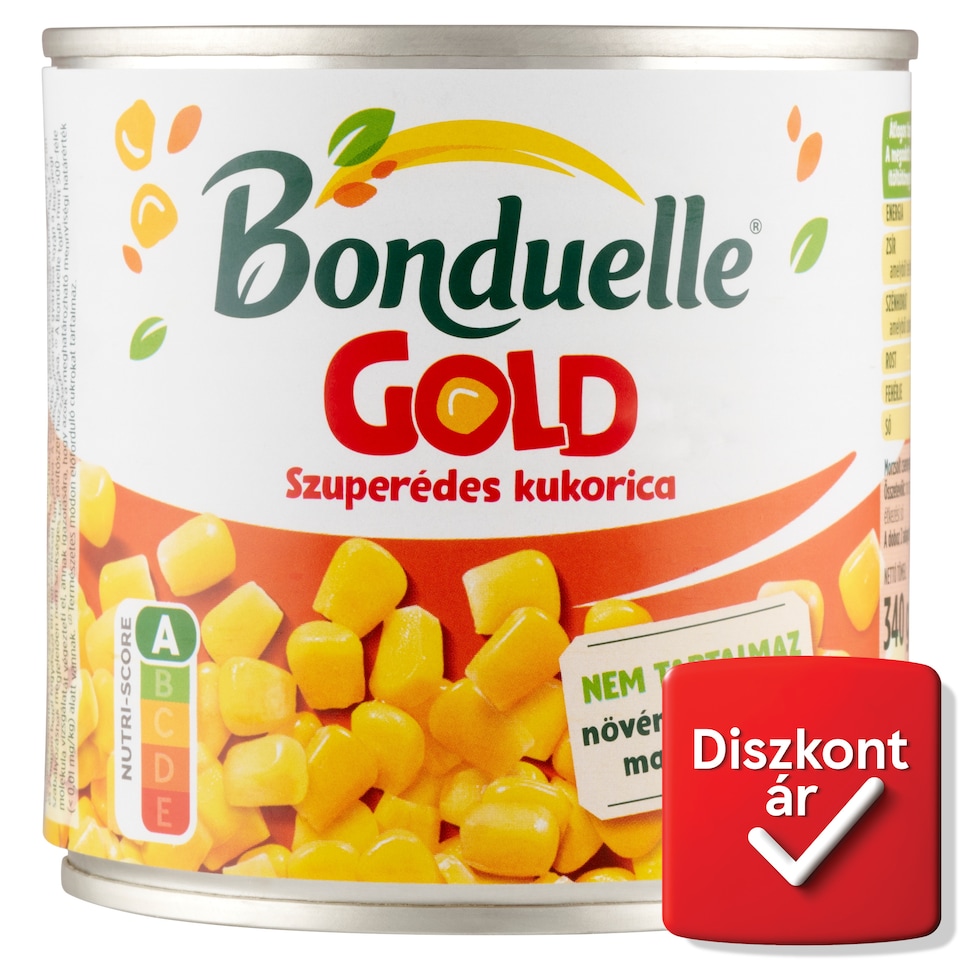 Bonduelle Gold szuperédes morzsolt csemegekukorica 340 g  1. kép