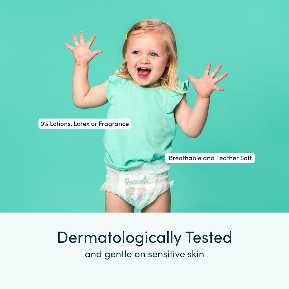 image 1 of Rascals Premium CoComelon Nappy Pants, Size 6 | 44 Jumbo Pack