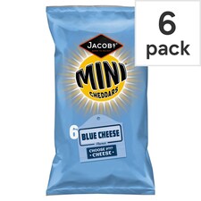 Jacobs Mini Cheddars 6 Pack Blue Cheese 150G
