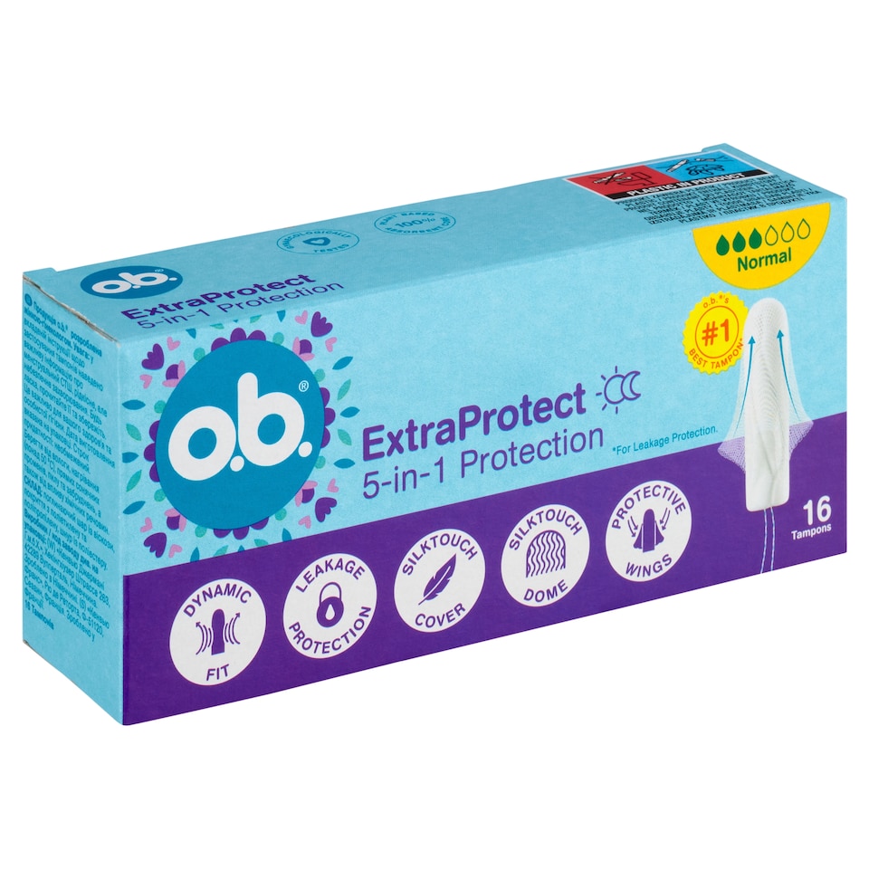 Obrázek 1 pro produkt O.B. ExtraProtect Normal tampony 16 ks
