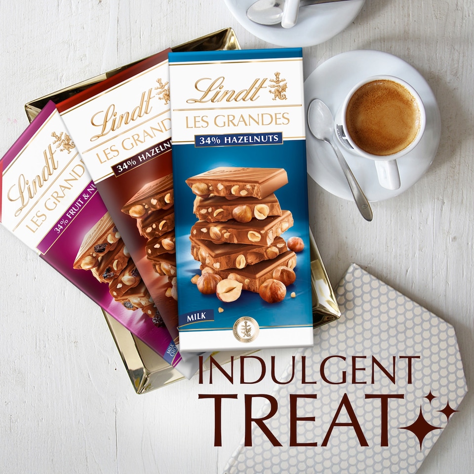 image 1 of Lindt Hazelnut Milk Chocolate Bar 150G