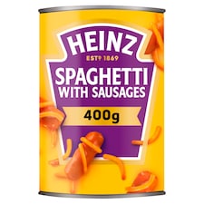 Heinz Spaghetti & Sausages In Tomato Sauce 400G