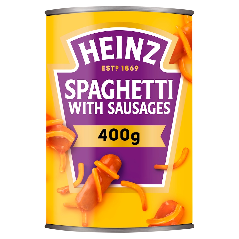 image 1 of Heinz Spaghetti & Sausages In Tomato Sauce 400G