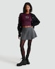 image 2 of OH ME OH MY Pure Cotton Diamanté Star Top in Purple