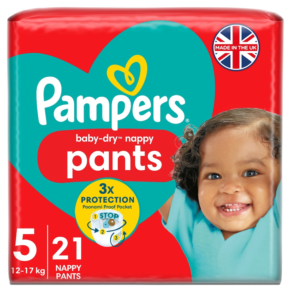 image 1 of Pampers Baby Dry Nappy Pants Size 5 Carry 21
