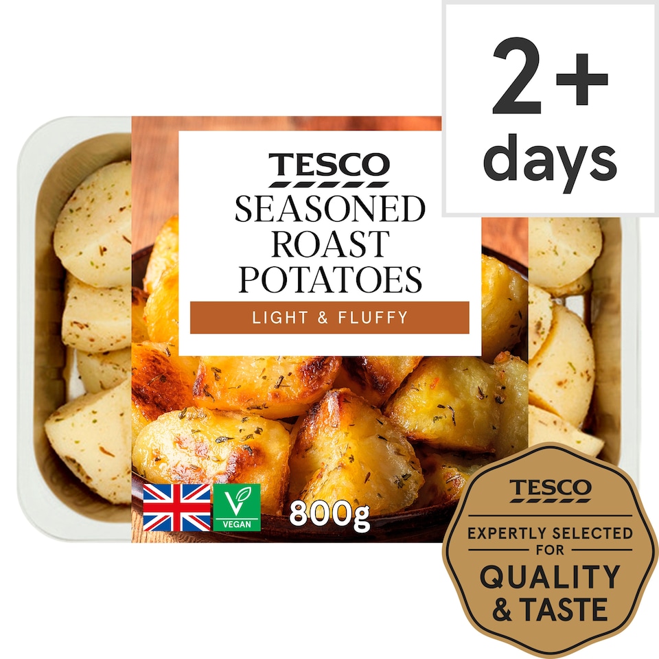 Tesco Seasoned Roast Potatoes 800G