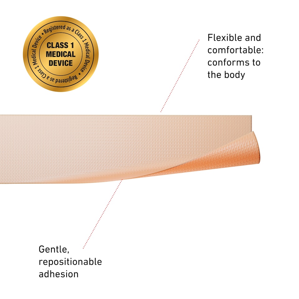 image 1 of Neo G Opti-Heal Soft Silicone Medical Tape 2.5cm X 3m