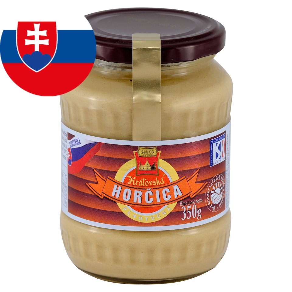 Snico Kráľovská Mustard Full Fat 350 g
