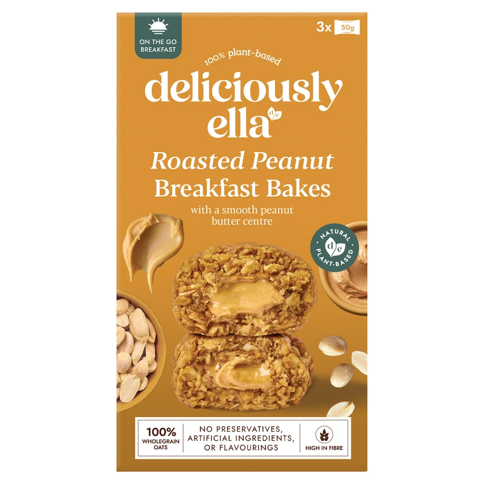 image 1 of Deliciously Ella Roasted Peanut Breakfast Bakes 150g