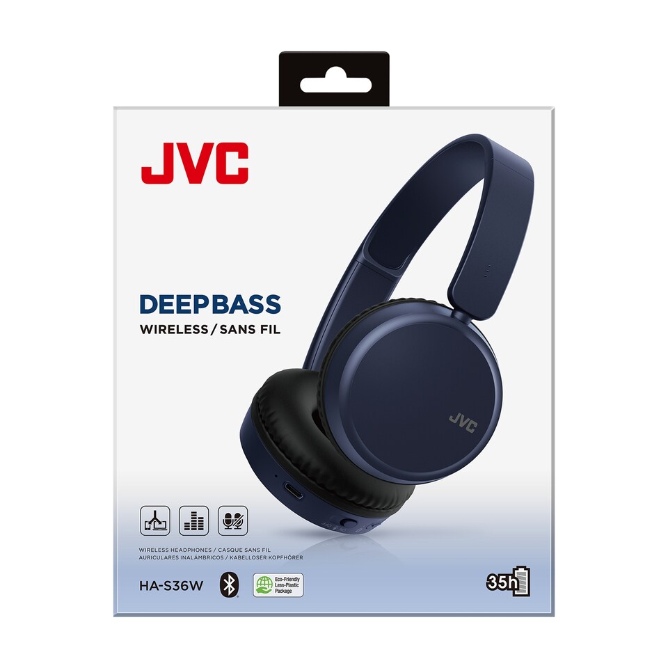 image 1 of JVC HA-S36W DEEPBASS BT Blue