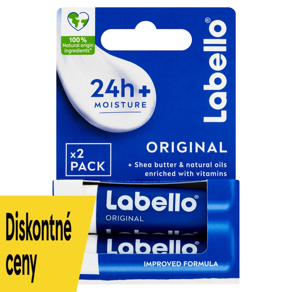 obrázok 1 z Labello Original Ošetrujúci balzam na pery 2 x 4,8 g