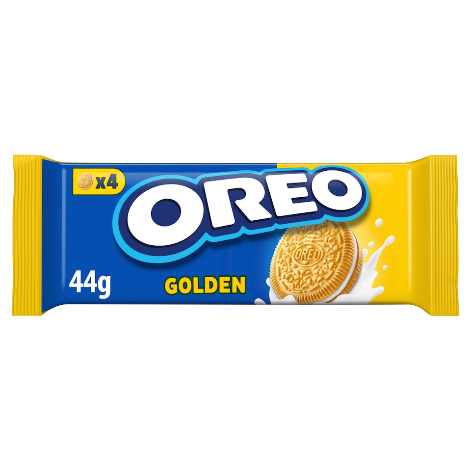 Oreo sušienky Golden s náplňou s vanilkovou príchuťou 44 g