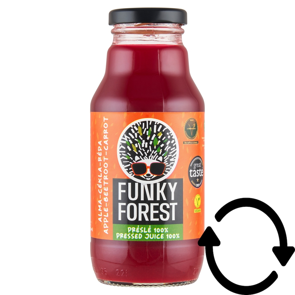 Funky Forest 100% alma-cékla-répa préslé 330 ml