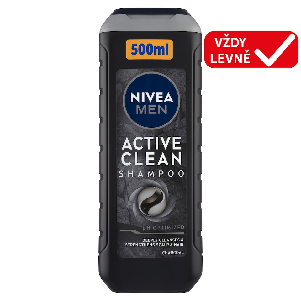 Obrázek 1 pro produkt Nivea Men Active Clean Šampon pro muže 500ml