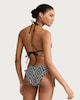 image 3 of F&F Geometric Print Triangle Bikini Top in Multi Black