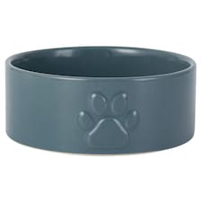 Tesco Embossed Paw Ceramic Bowl 13.5Cm