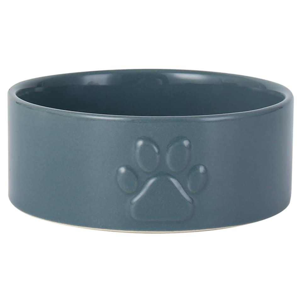 Tesco Embossed Paw Ceramic Bowl 13.5Cm