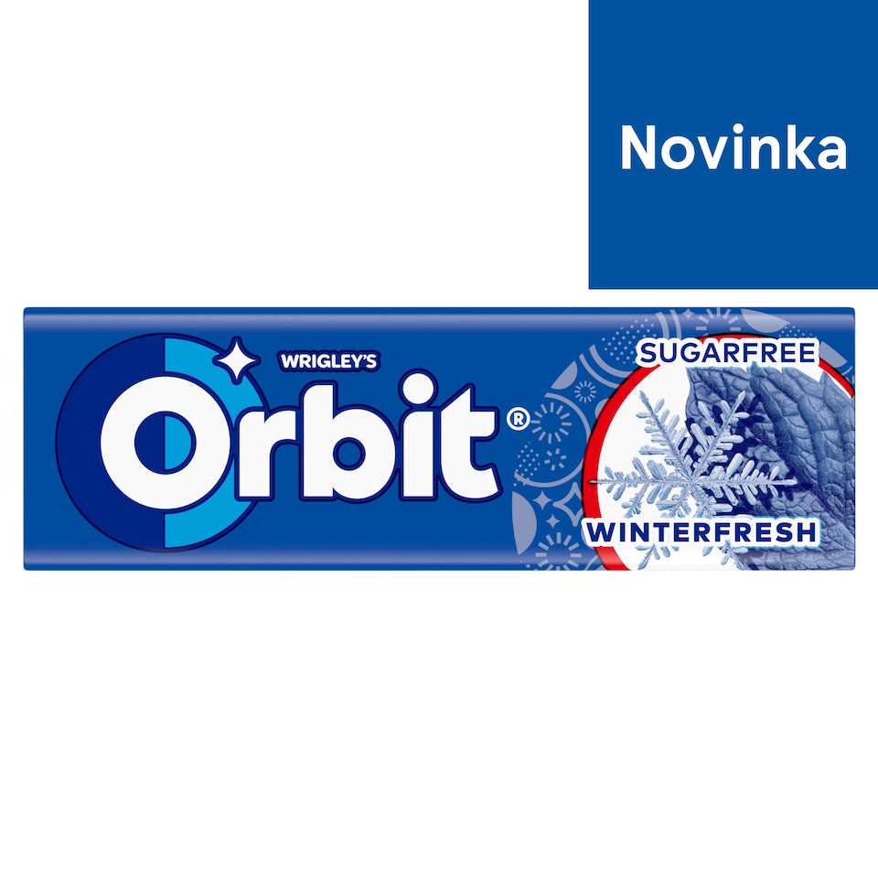 obrázok 1 z Wrigley's Orbit Winterfresh žuvačka bez cukru s mätovou a mentolovou príchuťou 10 ks 14 g