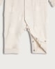image 3 of F&F Baby Pure Cotton Textured Bear Pattern Sleepsuit in Neutral