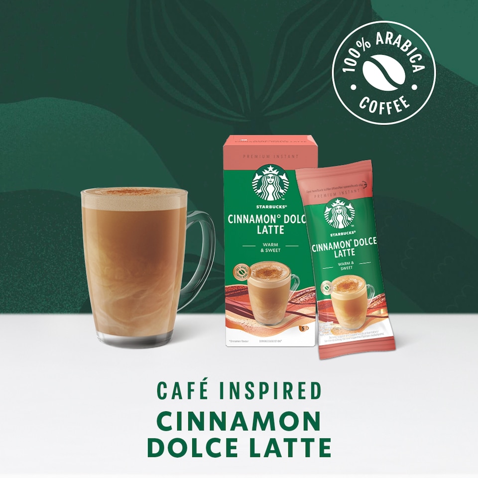 image 1 of Starbucks Premium Instant Cinnamon Dolce Latte Coffee Sachets 5x23.5g