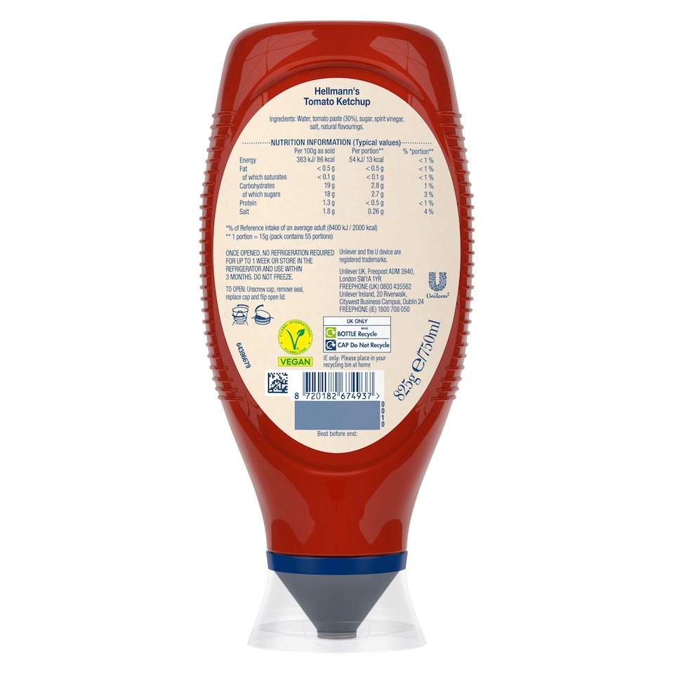 image 1 of Hellmann's Tomato Ketchup 750ml