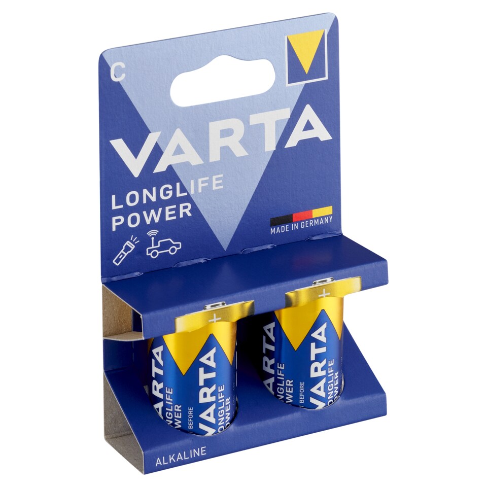 image 1 of VARTA Longlife Power C Alkaline Batteries 2 pcs
