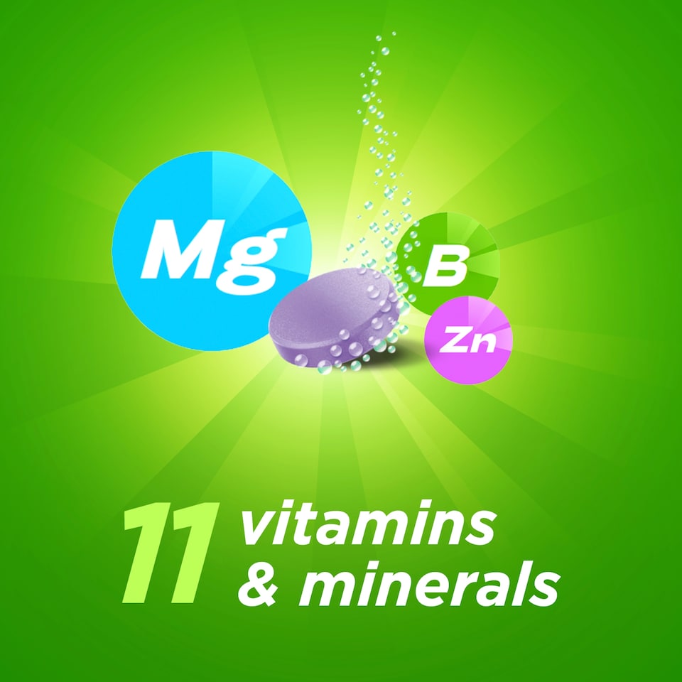 image 1 of Berocca Energy Blackcurrant Effervescent Tablets 15s 