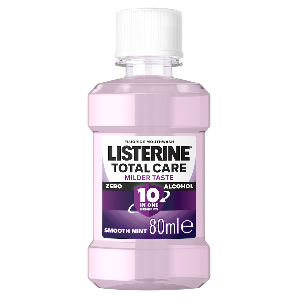 image 1 of Listerine Total Care Milder Taste Zero Alcohol 10-in-1 Benefit Mouthwash 80ml