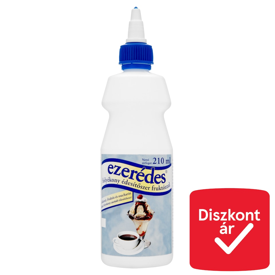 Ezerédes folyékony édesítőszer fruktózzal 210 ml