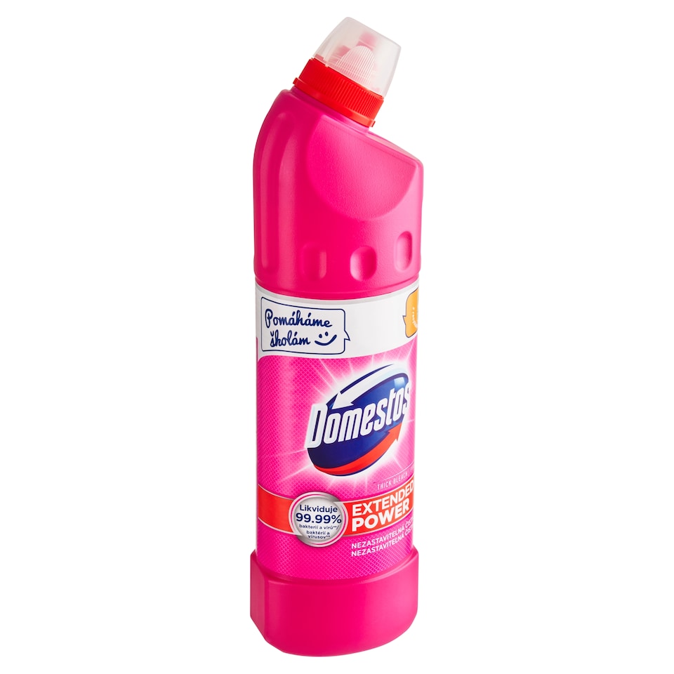 image 1 of Domestos Extended Power Pink Fresh Thick Bleach 750ml