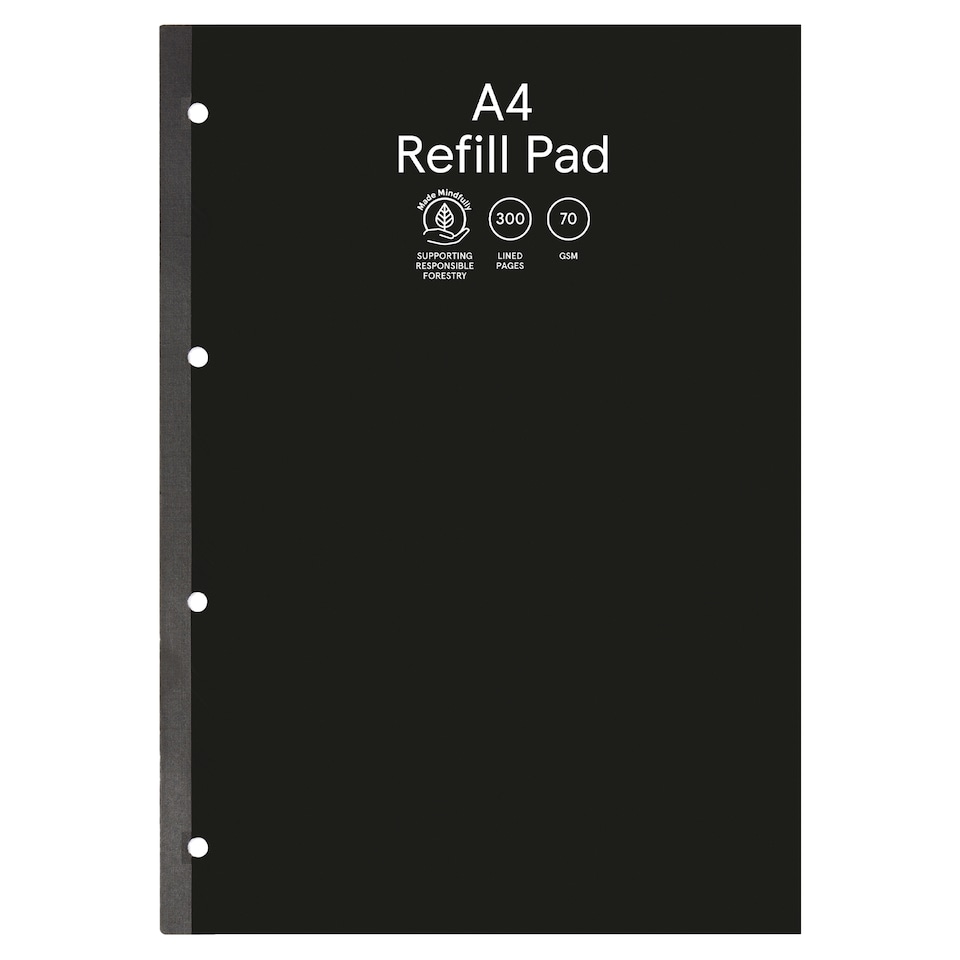 Tesco Stationery A4 Notebook Refill Pad 300 Pages