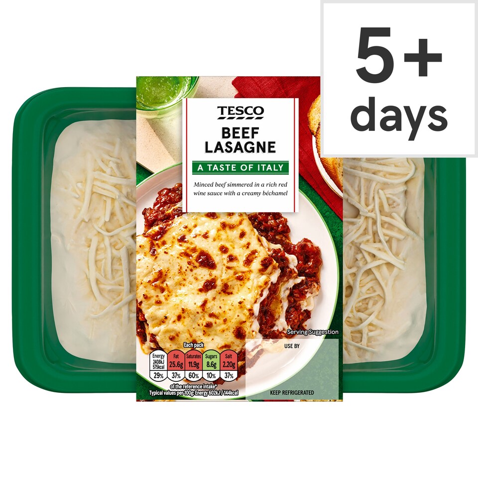 Tesco Beef Lasagne 400G