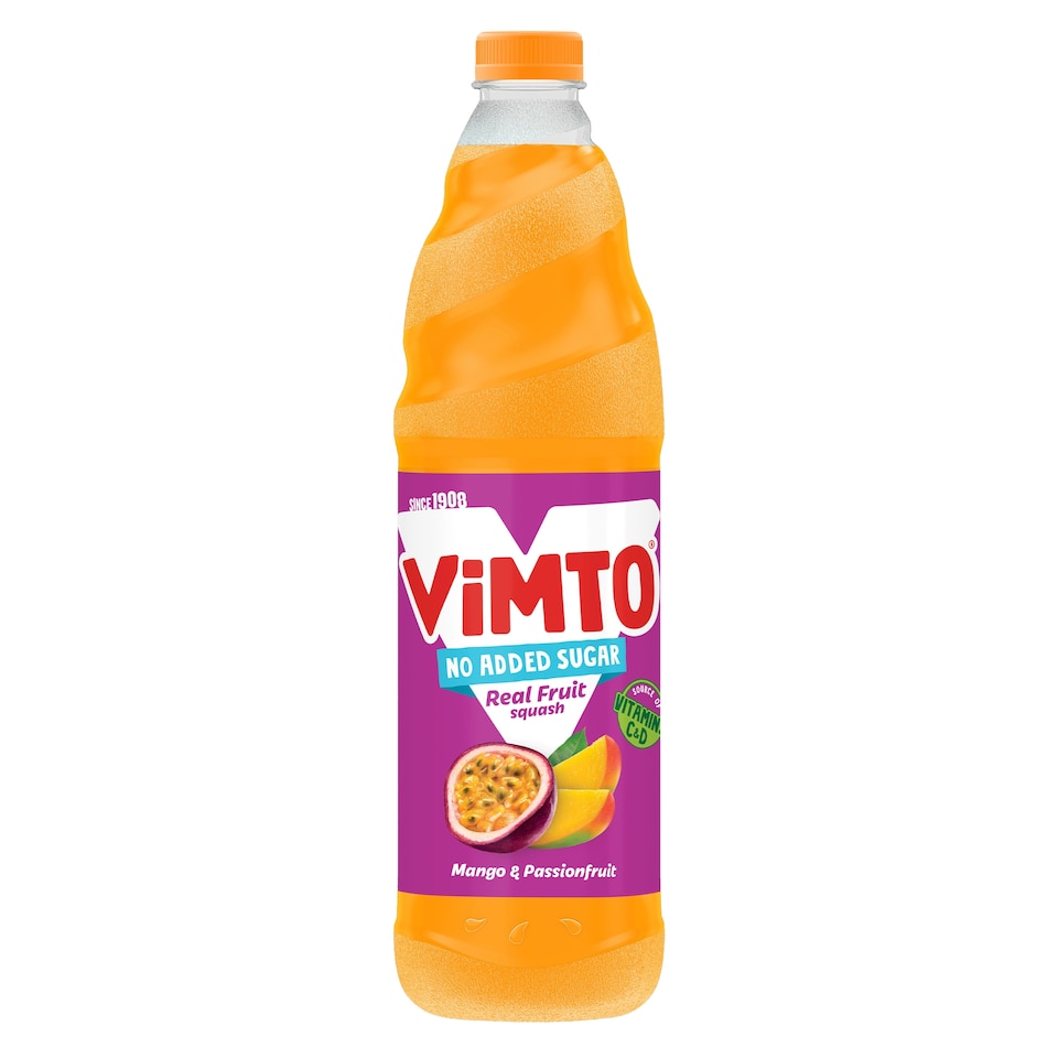 image 1 of Vimto No Added Sugar Squash - Mango & Passionfruit 1 Litre