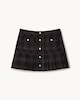 image 5 of F&F Check Pleated Mini Skirt in Multi