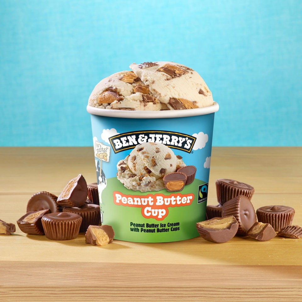 image 1 of Ben & Jerry's Peanut Butter Cup Ice Cream Tub 465ml