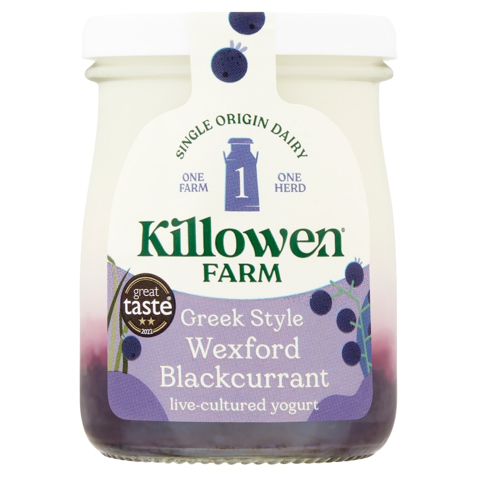 Killowen Farmyog Wexford Blackcurrant Creamy Handmade 140G