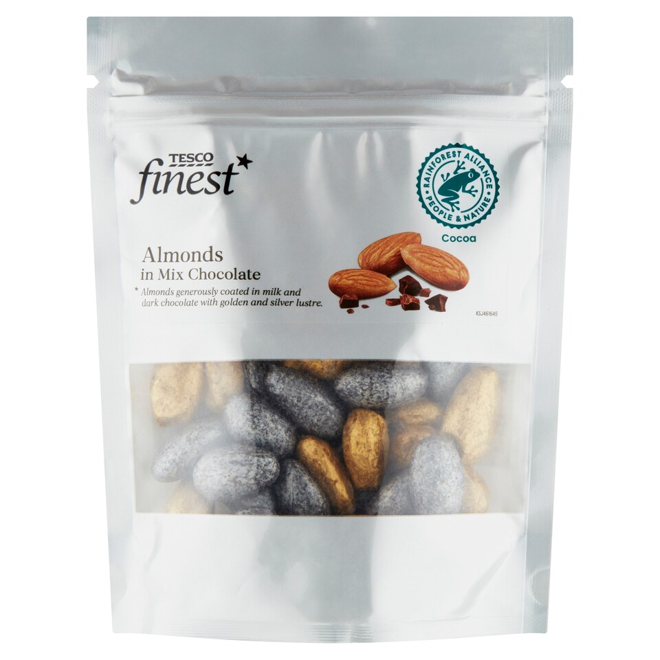 Tesco Finest Almonds in Mix Chocolate 150g