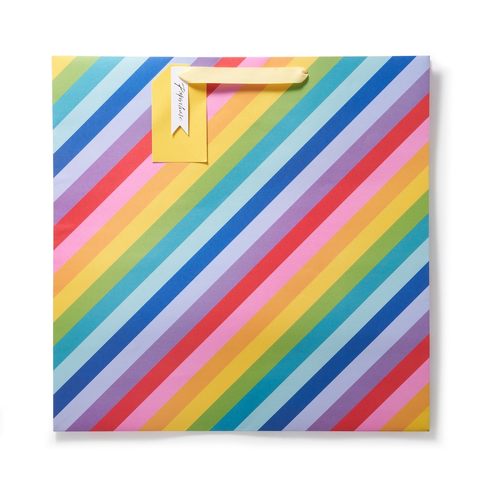 image 1 of Paperchase Rainbow Extra Large Gift Bag